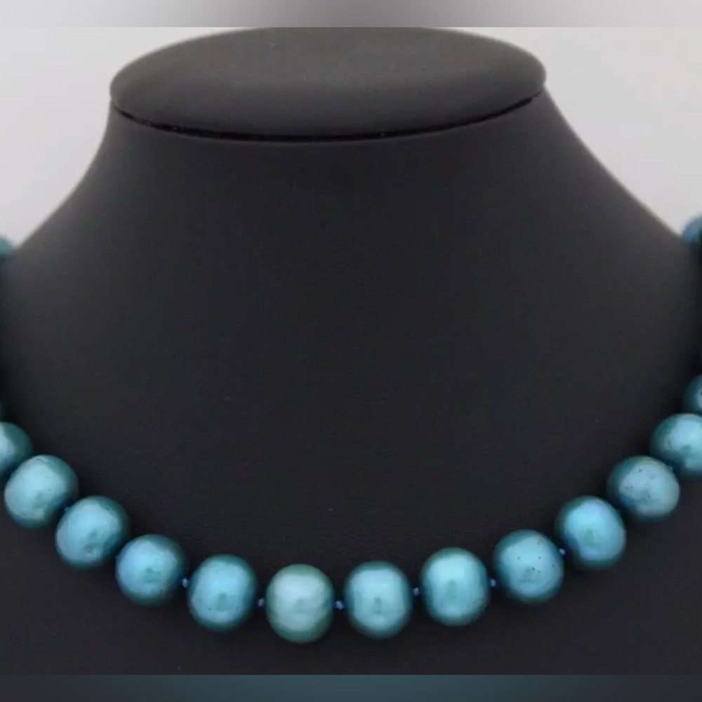 28“ 11mm natural tahitian pearls with 925 clasp